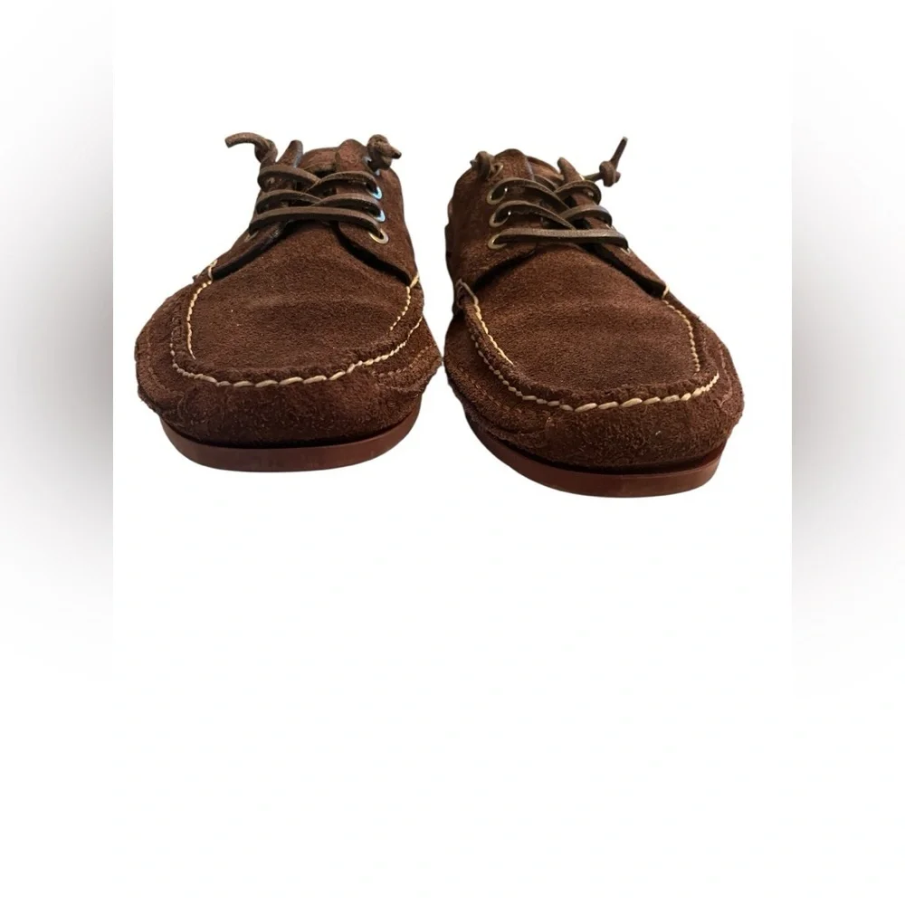 Frye Men's Mason Camp Moc Slip-on Shoes Brown Suede Boat Shoes Sz 10.5